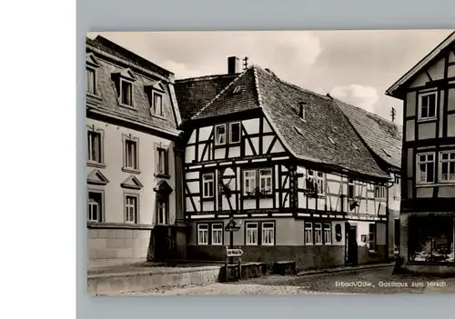 Erbach Odenwald Gasthaus Zum Hirsch / Erbach /Odenwaldkreis LKR