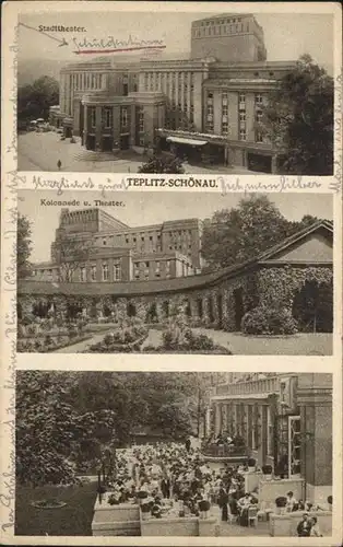 Teplitz-Schoenau Sudetenland Bad Theater  / Teplice /