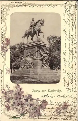 Karlsruhe Baden Kaiser Denkmal  / Karlsruhe /Karlsruhe LKR