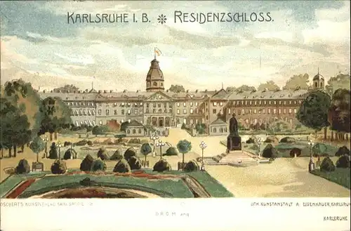 Karlsruhe Baden Residenz Schloss  / Karlsruhe /Karlsruhe LKR