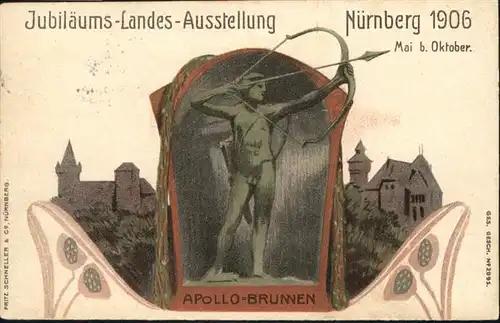 Nuernberg Jubilaeumslandesausstellung Apollobrunnen / Nuernberg /Nuernberg Stadtkreis