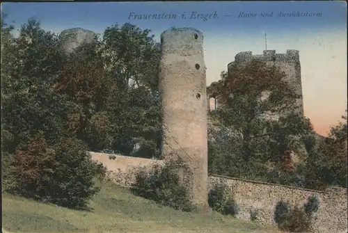 Frauenstein Sachsen Ruine Aussichtsturm *