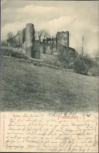 Frauenstein Sachsen Ruine x