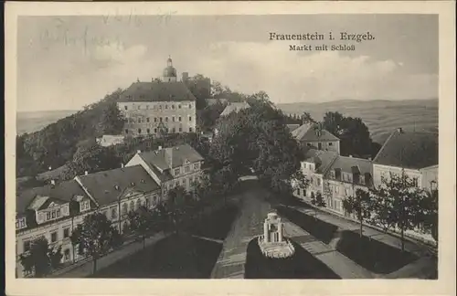 Frauenstein Sachsen Markt Schloss  *