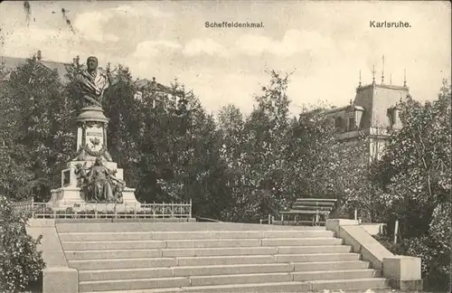 Karlsruhe Baden Scheffel Denkmal 