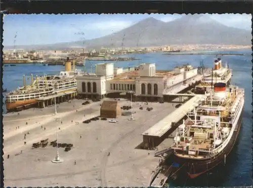 Napoli  Stazione Marittima Hafen Dampfer x