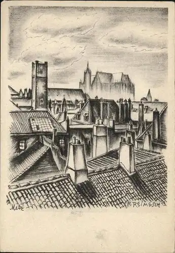 aw14288 Metz Moselle Lothringen Kaiserpalast Kathedrale Kategorie. Metz Alte Ansichtskarten
