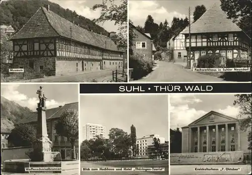 Suhl Th?ringer Wald Waffenmuseum u.Waffenschmiedbrunnen