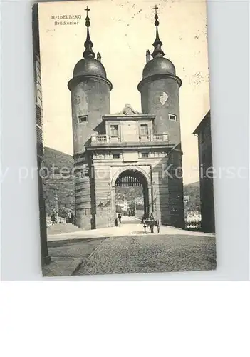 Heidelberg Neckar Brueckentor Kat. Heidelberg