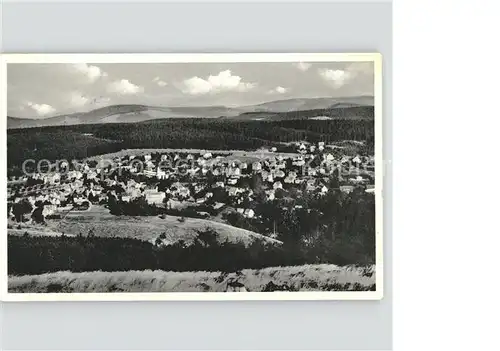 Hahnenklee Bockswiese Harz Blick vom Bocksberg Kat. Goslar