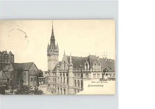 Braunschweig Dom und Rathaus Kat. Braunschweig
