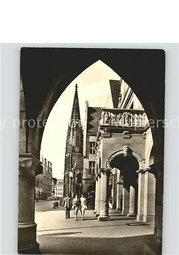 Muenster Westfalen Prinzipalmarkt Stadtweinhaus Bogen Kat. Muenster