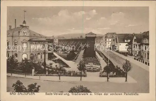 Bad Salzuflen Vileln Parkseite Bade Verwaltung Gradierwerk Kat. Bad Salzuflen