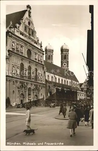 Muenchen Michaels   und Frauenkirche Kat. Muenchen