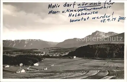 Teisendorf Oberbayern Panorama mit Alpen Kat. Teisendorf