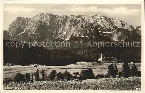 Klais Schloss Elmau Wettersteingebirge Kat. Kruen