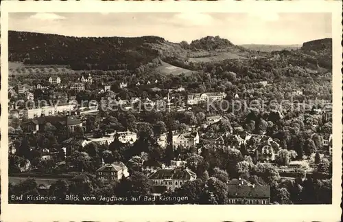 Bad Kissingen Panorama Blick vom Kaffee Jagdhaus Messerschmidt Kat. Bad Kissingen