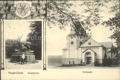 Friedrichsruh Aumuehle Hirschgruppe Denkmal Gruftkapelle Bismarck Mausoleum / Aumuehle /Herzogtum Lauenburg LKR