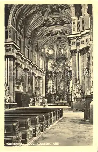 Fuerstenfeldbruck Klosterkirche Inneres Altar Fresken	 Kat. Fuerstenfeldbruck