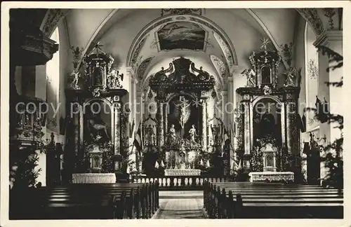 Bischofsheim Rhoen Kloster Kreuzberg Inneres der Klosterkirche Altar Fresken / Bischofsheim a.d.Rhoen /Rhoen-Grabfeld LKR