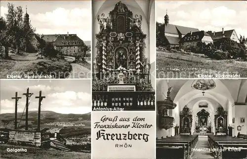 Bischofsheim Rhoen Kreuzberg Franziskaner Kloster Antonius Altar Golgatha Kat. Bischofsheim a.d.Rhoen