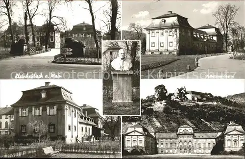 Kleinheubach Pallottiner Heim Denkmal Bueste Schloss der Fuersten zu Loewenstein Kat. Kleinheubach