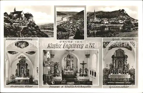 Grossheubach Kloster Engelberg Antonius Altar Wallfahrtskirche Gnadenaltar Uferpartie am Main Kat. Grossheubach Main