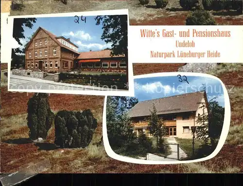 Undeloh Wittes Gasthaus Pension im Naturschutzpark Lueneburger Heide Kat. Undeloh