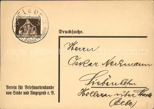 Stade Niederelbe Versammlung Verein fuer Briefmarkenkunde von Stade und Umgebung e.V. / Stade /Stade LKR