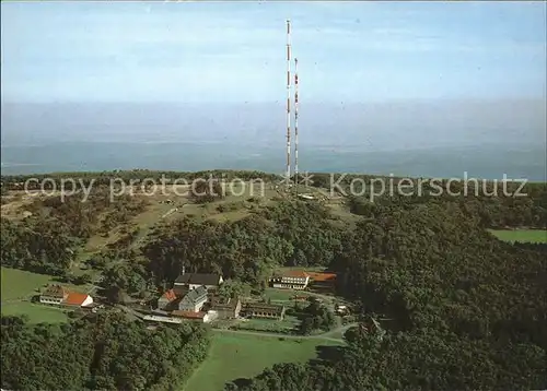 Bischofsheim Rhoen Kreuzberg im Naturpark Rhoen Sender Kloster Fliegeraufnahme Kat. Bischofsheim a.d.Rhoen