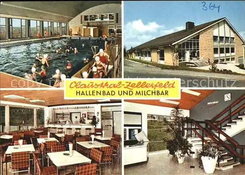 Clausthal Zellerfeld Hallenbad und Milchbar Kat. Clausthal Zellerfeld