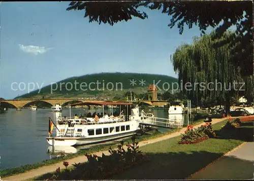 Miltenberg Main Mainpromenade Faehrschiff Anleger Bruecke Kat. Miltenberg