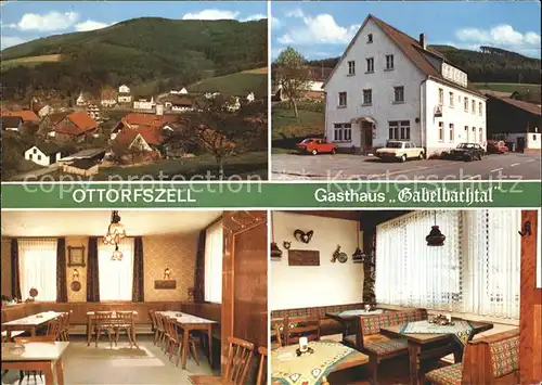 Ottorfszell Ortsansicht Gasthaus Pension Gabelbachtal Kat. Kirchzell
