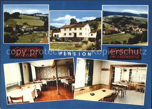 Watterbach im Odenwald Gaststaette Pension Hierath Kat. Kirchzell