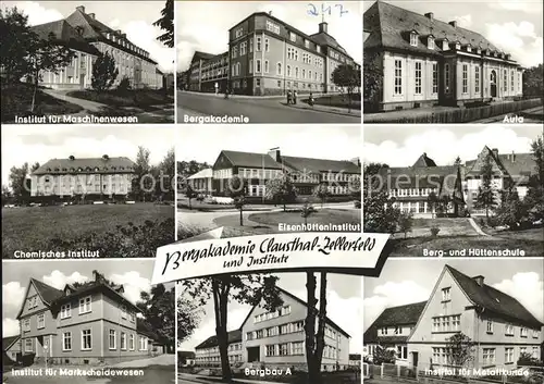 Clausthal Zellerfeld Bergakademie und Institute Kat. Clausthal Zellerfeld