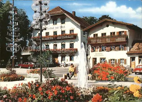 Bergen Chiemgau Gasthof zur Post Kurpark Maibaum / Bergen /Traunstein LKR