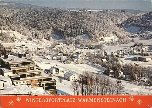 Warmensteinach Wintersportplatz Kat. Warmensteinach Fichtelgebirge