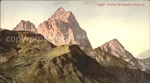 Bristen Uri Grosse Windgaelle Glarner Alpen Gebirgspanorama Kat. Bristen Maderanertal
