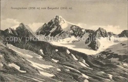 Heiligenblut Kaernten Grossglockner Blick vom Bergertoerl Hohe Tauern Kat. Heiligenblut