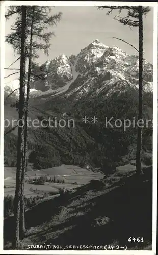 Stubaital Panorama mit Serlesspitze Stubaier Alpen Kat. Neustift im Stubaital