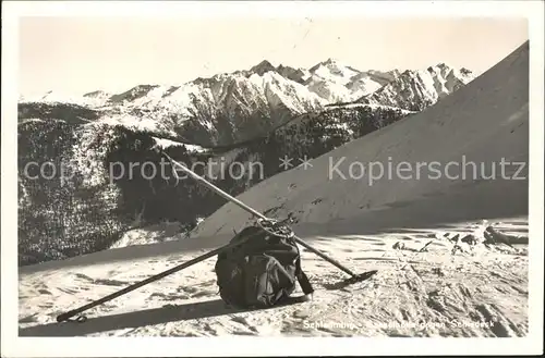 Schladming Obersteiermark Gasselhoehle gegen Schiedeck Gebirgspanorama Schladminger Tauern Bergwandern Rucksack Kat. Schladming