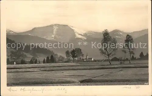 Oberstaufen Panorama mit Alpenblick Kat. Oberstaufen