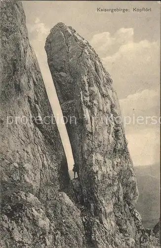 Kaisergebirge Kopftoerl Bergsteiger Kat. Kufstein