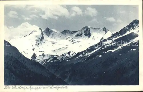 Gerlos Reichenspitzgruppe Blick von Gerlosplatte Zillertaler Alpen Gebirgspanorama Kat. Gerlos