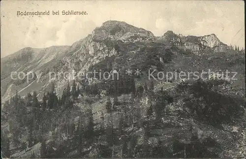 Schliersee Bodenschneid Mangfallgebirge Kat. Schliersee