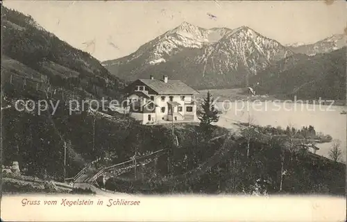 Schliersee Kegelstein Alpengasthof Kat. Schliersee