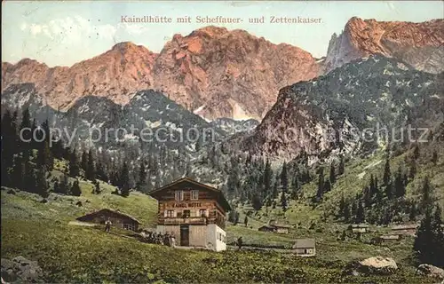 Kaindlhuette Schutzhuette Kaisergebirge Kat. Wildermieming