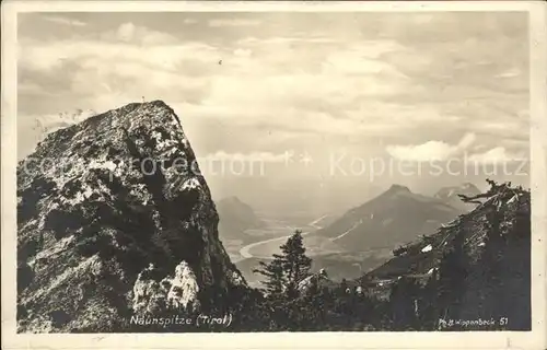 Ebbs Naunspitze Kaisergebirge Blick ins Inntal Kat. Ebbs