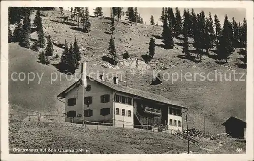 Gruentenhaus auf dem Gruenten Allgaeuer Alpen Kat. Burgberg i.Allgaeu