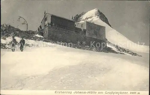 Heiligenblut Kaernten Erzherzog Johann Huette am Grossglockner Hohe Tauern Kat. Heiligenblut